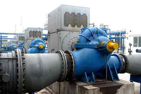 KPS系列单级双吸离心泵在上海氯碱化工节能改造项目使用现场-(7)