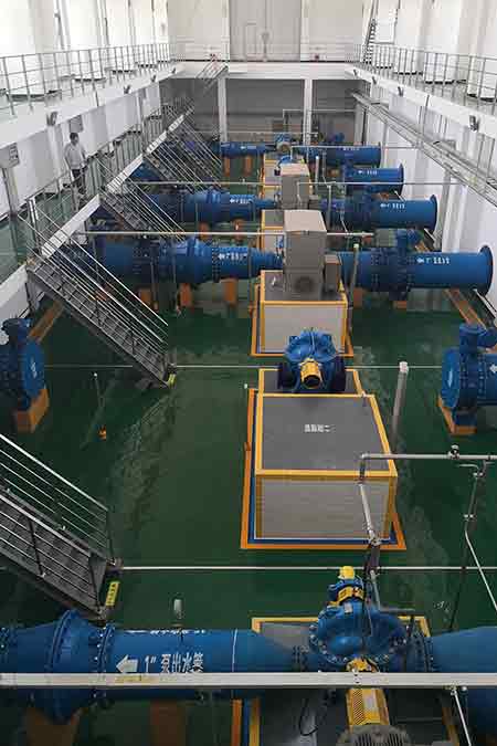 KPS系列单级双吸离心泵在平顶山市自来水公司使用现场