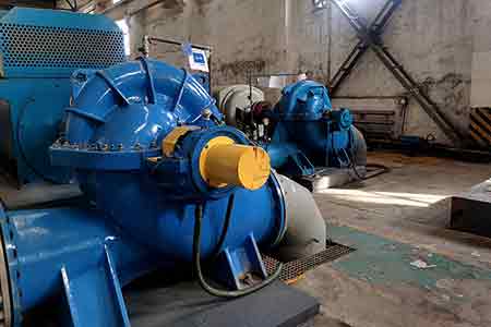 KPS系列单级双吸离心泵在包钢集团技改项目使用现场